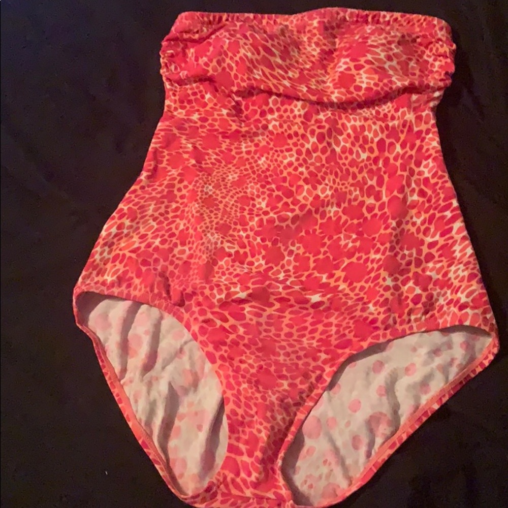 Coral bathing suit